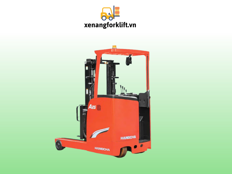 Hình ảnh xe nâng Reach Truck đứng lái 2.5 tấn Hangcha