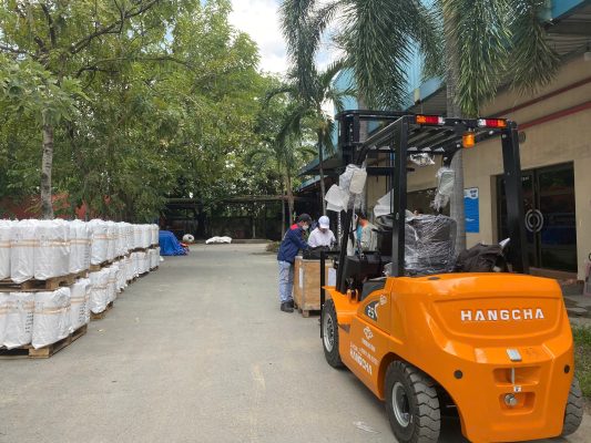 Hình ảnh xe nâng điện 2.5 tấn ở ngành than